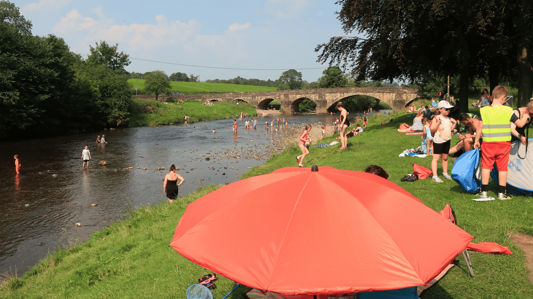 A photo of Edisford Bridge, one of a handful of potential inland bathing waters. 