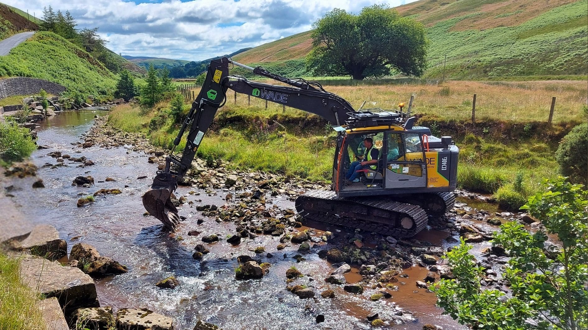 Wade Group assisting with the movement of gravels at Langden